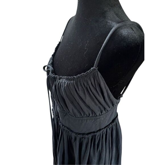 Ulla Johnson Freya Cotton Spaghetti Strap Sundress Dress Black Noir Women’s 8 - Picture 13 of 15